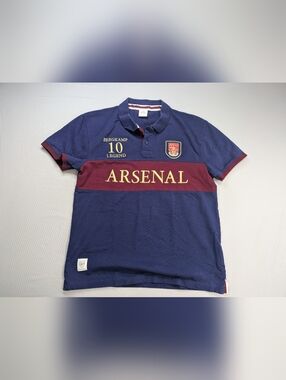 Arsenal London Dennis Bergkamp 2005/06 Retro Jersey Men's M Polo